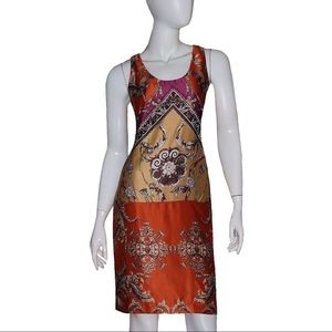 Gabby Skye Dress NWT Size 6 Tan Raspberry Shift
